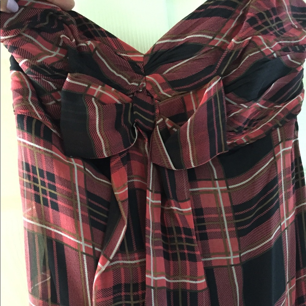 Plaid Betsy Johnson dress.